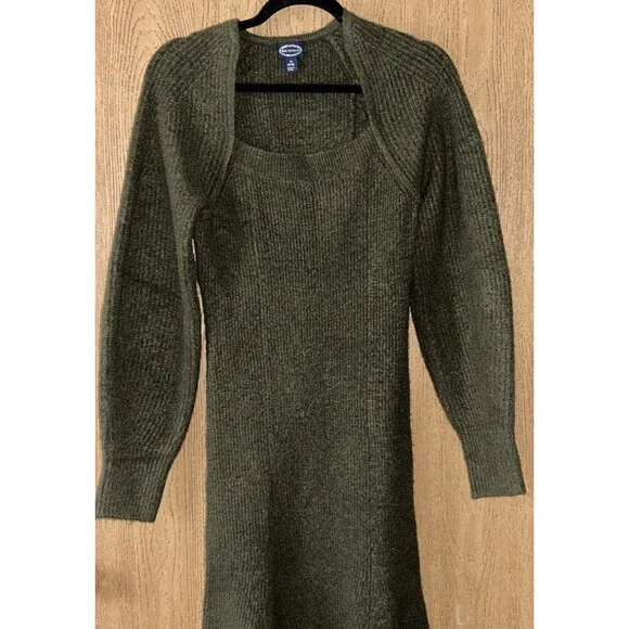 Green Long Sleeve Maxi Sweater Dress In Women’s Medium - Picture 7 of 16